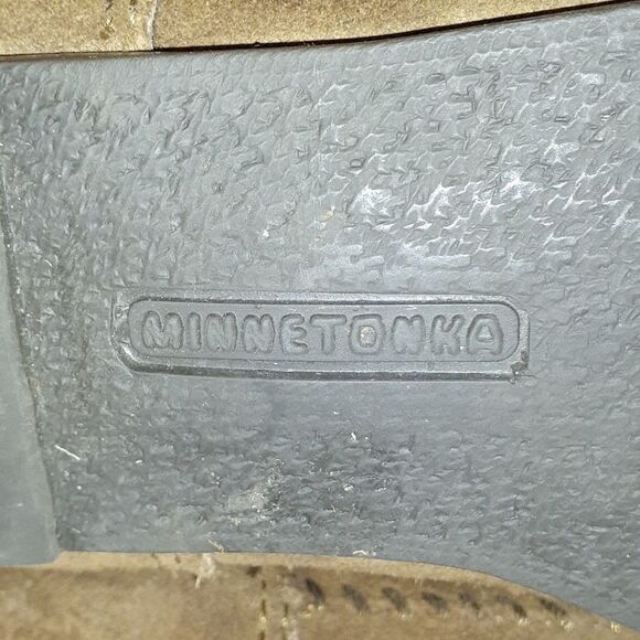 Minnetonka 3 Levels of Fringe‎ Tall Suede Boots 8 - Picture 8 of 9